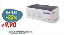 Galassia Conf. 6 bicchieri luxor ice offerta
