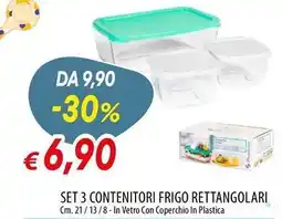 Galassia Set 3 contenitori frigo rettangolari offerta