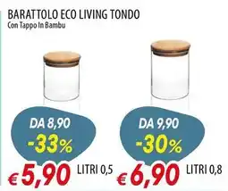 Galassia Barattolo eco living tondo offerta