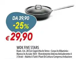 Galassia Wok five stars offerta