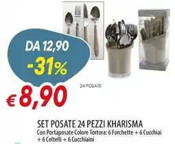 Galassia Set posate 24 pezzi kharisma offerta