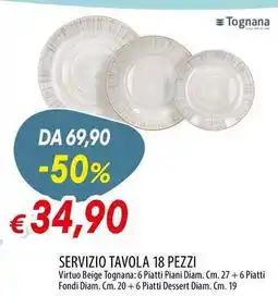 Galassia Servizio tavola 18 pezzi offerta