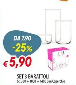 Galassia Set 3 barattoli offerta