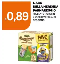 Ekom L'abc della merenda PARMAREGGIO Frullato + grissini + snack parmigiano reggiano offerta