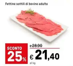 Iper La Grande Fettine sottili di bovino adulto offerta
