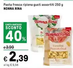 Iper La Grande Pasta fresca ripiena NONNA RINA offerta