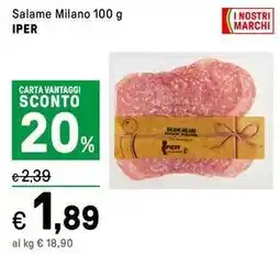 Iper La Grande Salame Milano IPER offerta