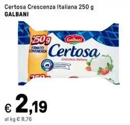 Iper La Grande Certosa Crescenza Italiana GALBANI offerta
