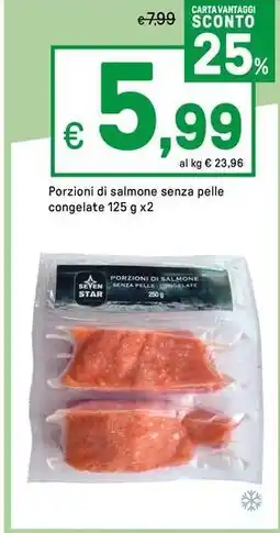 Iper La Grande Porzioni di salmone senza pelle offerta