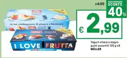 Iper La Grande Yogurt intero o magro MÜLLER offerta