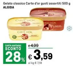 Iper La Grande Gelato classico Carte d'or ALGIDA offerta