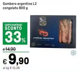Iper La Grande Gambero argentino L2 congelato offerta