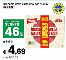 Iper La Grande Bresaola della Valtellina IGP PANZERI offerta