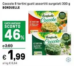 Iper La Grande Coccole 8 tortini BONDUELLE offerta