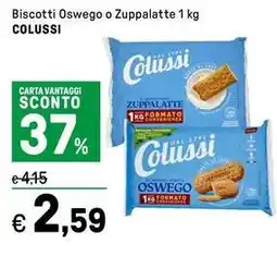Iper La Grande Biscotti Oswego o Zuppalatte COLUSSI offerta