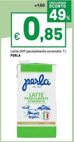 Iper La Grande Latte UHT parzialmente scremato PERLA offerta