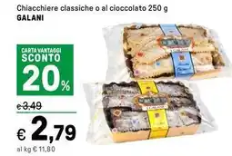 Iper La Grande Chiacchiere classiche o al cioccolato GALANI offerta