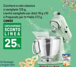 Iper La Grande Zucchero a velo classico o vanigliato Lievito vanigliato per dolci o Preparato per frittelle CAMEO offerta