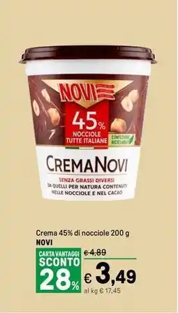 Iper La Grande Crema 45% di nocciole NOVI offerta
