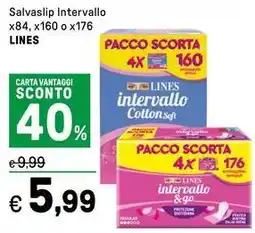 Iper La Grande Salvaslip Intervallo x84, x160 o x176 LINES offerta