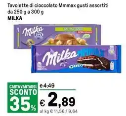 Iper La Grande Tavolette di cioccolato Mmmax MILKA offerta
