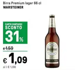 Iper La Grande Birra Premium lager WARSTEINER offerta