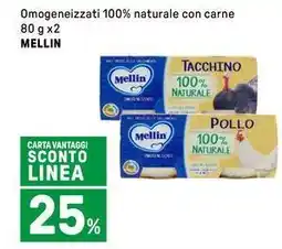 Iper La Grande Omogeneizzati 100% naturale con carne MELLIN offerta