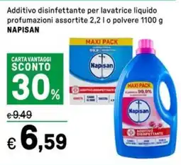Iper La Grande Additivo disinfettante per lavatrice liquido o polvere NAPISAN offerta