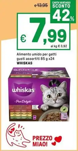 Iper La Grande Alimento umido per gatti WHISKAS offerta