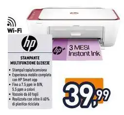 Iper La Grande hp STAMPANTE MULTIFUNZIONE DJ2823E offerta