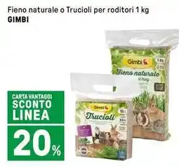 Iper La Grande Fieno naturale o Trucioli per roditori GIMBI offerta