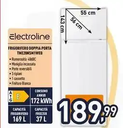 Iper La Grande Electroline FRIGORIFERO DOPPIA PORTA THE28NSH1WED offerta