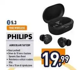 Iper La Grande PHILIPS AURICOLARI TAT1209 offerta