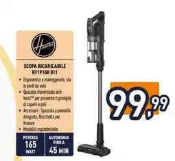 Iper La Grande Hoover SCOPA RICARICABILE HF1P10H 011 offerta