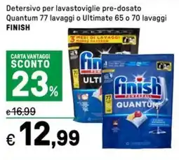 Iper La Grande Detersivo per lavastoviglie pre-dosato Quantum o Ultimate FINISH offerta