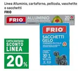 Iper La Grande Linea Alluminio, cartaforno, pellicola, vaschette o sacchetti FRIO offerta