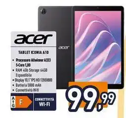 Iper La Grande acer TABLET ICONIA A10 offerta