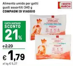 Iper La Grande Alimento umido per gatti COMPAGNI DI VIAGGIO offerta