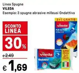 Iper La Grande Linea Spugne VILEDA offerta