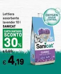 Iper La Grande Lettiera assorbente lavender SANICAT offerta