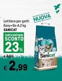 Iper La Grande Lettiera per gatti Easy+Go SANICAT offerta