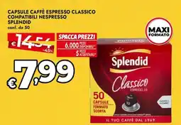 Bennet Capsule caffè espresso classico compatibili nespresso SPLENDID offerta