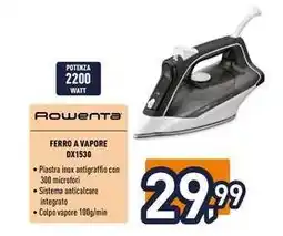Iper La Grande Rowenta FERRO A VAPORE DX1530 offerta