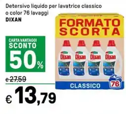 Iper La Grande Detersivo liquido per lavatrice classico o color DIXAN offerta