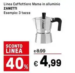 Iper La Grande Linea Caffettiere Mama in alluminio ZANETTI offerta