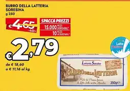 Bennet Burro della LATTERIA SORESINA offerta