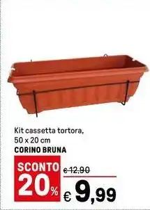 Iper La Grande Kit cassetta tortora CORINO BRUNA offerta