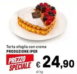Iper La Grande Torta sfoglia con crema PRODUZIONE IPER offerta