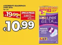 Bennet Assorbenti quadripack LINES SETA offerta
