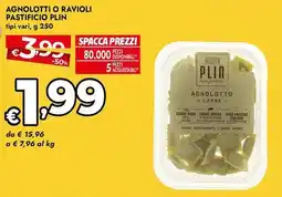 Bennet Agnolotti o ravioli pastificio PLIN offerta
